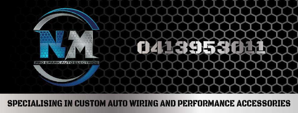 N.M. Pro Spark Auto Electrics logo design by bulatITA