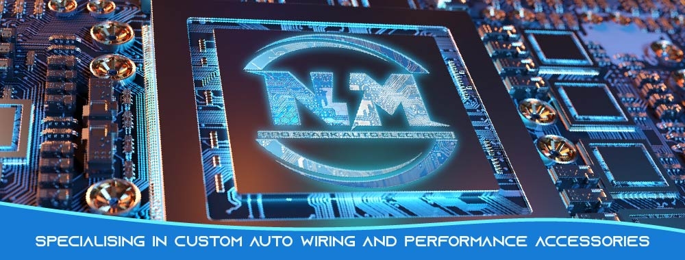 N.M. Pro Spark Auto Electrics logo design by bulatITA