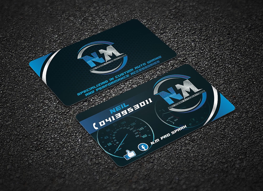 N.M. Pro Spark Auto Electrics logo design by scriotx