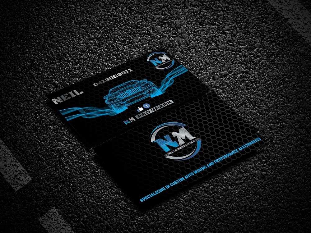 N.M. Pro Spark Auto Electrics logo design by bulatITA