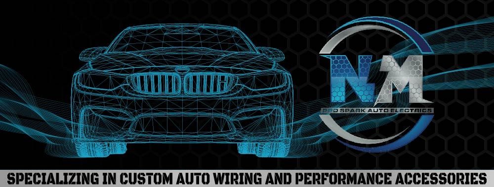 N.M. Pro Spark Auto Electrics logo design by bulatITA