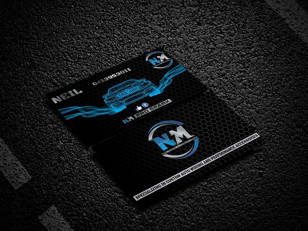 N.M. Pro Spark Auto Electrics logo design by bulatITA