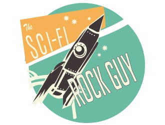 The Sci-Fi Rock Guy logo design by not2shabby