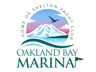 Oakland Bay Marina, owned by Shelton Yacht Club logo design by kunejo