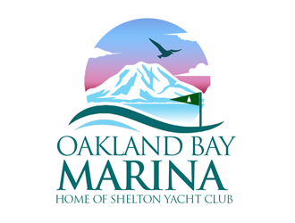 Oakland Bay Marina, owned by Shelton Yacht Club logo design by kunejo