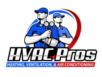 HVAC Pros Heating, Ventilation, & Air Conditioning  logo design by frontrunner