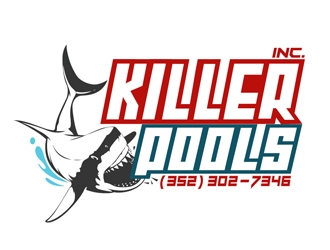 Killer Pools, Inc. logo design by DreamLogoDesign