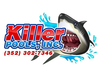 Killer Pools, Inc. logo design by uttam