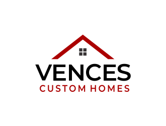 Vences Custom Homes logo design by Girly