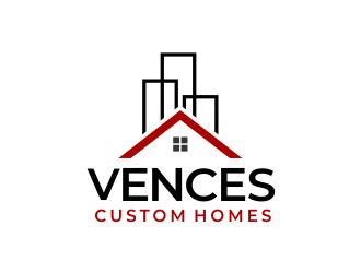 Vences Custom Homes logo design by Girly