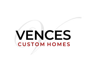 Vences Custom Homes logo design by Girly