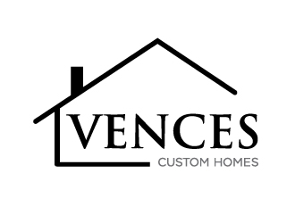 Vences Custom Homes logo design by Marianne