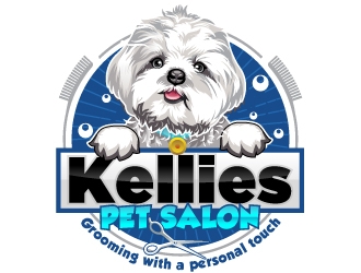 Kellies Pet Salon logo design by Suvendu