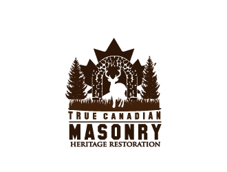 True Canadian Masonry logo design by samuraiXcreations