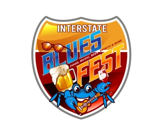 Interstate Blues Fest logo design by DreamLogoDesign