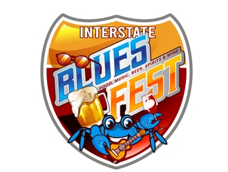 Interstate Blues Fest logo design by DreamLogoDesign