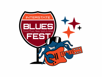 Interstate Blues Fest logo design by up2date