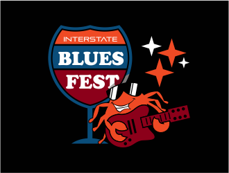 Interstate Blues Fest logo design by up2date
