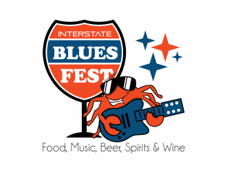 Interstate Blues Fest logo design by up2date
