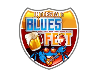 Interstate Blues Fest logo design by DreamLogoDesign