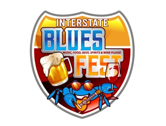 Interstate Blues Fest logo design by DreamLogoDesign