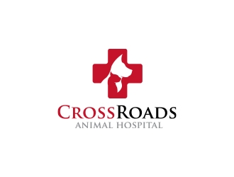 Crossroads Animal Hospital logo design by MarkindDesign