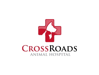 Crossroads Animal Hospital logo design by MarkindDesign