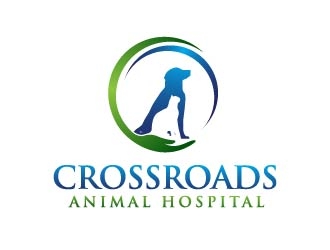 Crossroads Animal Hospital logo design by usef44