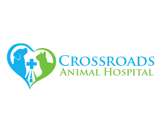 Crossroads Animal Hospital logo design by THOR_
