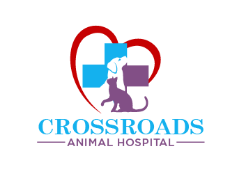 Crossroads Animal Hospital logo design by THOR_