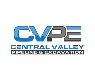 Central Valley Pipeline & Excavation (CVPE) logo design by MarkindDesign