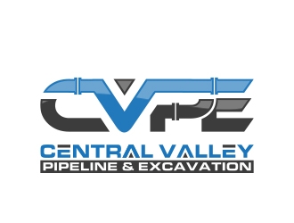 Central Valley Pipeline & Excavation (CVPE) logo design by MarkindDesign