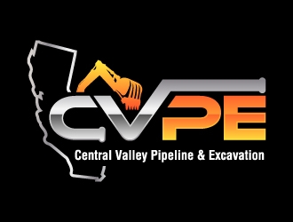 Central Valley Pipeline & Excavation (CVPE) logo design by jaize