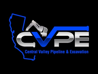Central Valley Pipeline & Excavation (CVPE) logo design by jaize