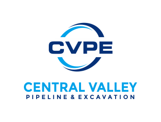 Central Valley Pipeline & Excavation (CVPE) logo design by Girly