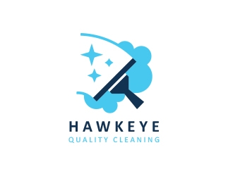 Hawkeye Quality Cleaning logo design by heba
