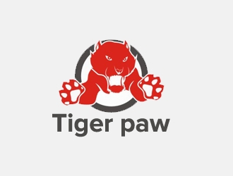 Tiger paw logo design by nikkl