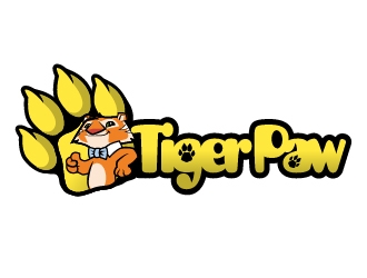 Tiger paw logo design by ascii