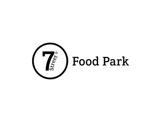 7th Street Food Park logo design by N3V4