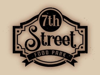 7th Street Food Park logo design by REDCROW