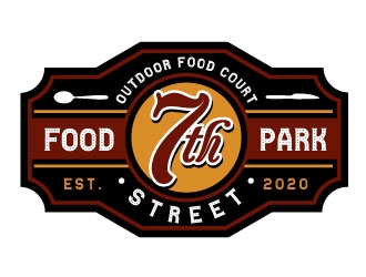 7th Street Food Park logo design by REDCROW