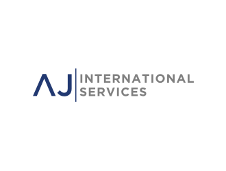AJ International Services logo design by bricton