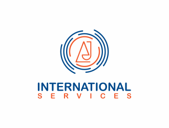 AJ International Services logo design by Mahrein