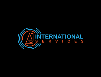 AJ International Services logo design by Mahrein