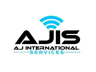 AJ International Services logo design by AamirKhan