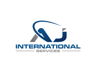 AJ International Services logo design by Nurmalia