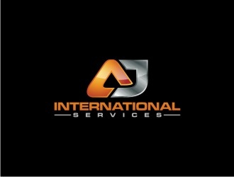 AJ International Services logo design by agil