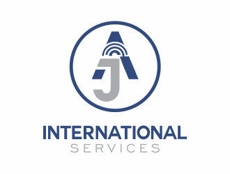 AJ International Services logo design by up2date