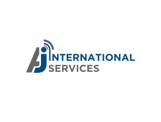 AJ International Services logo design by Shina