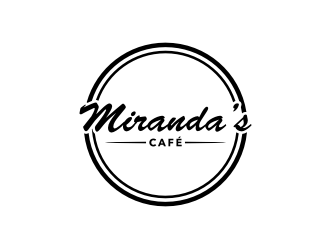 Mirandas Café logo design by johana